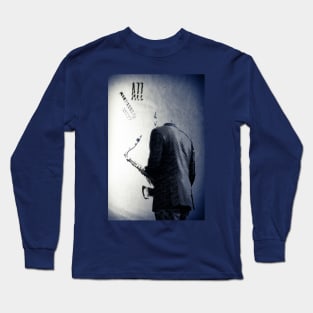 Saxophonist. Jazz Club Poster Long Sleeve T-Shirt